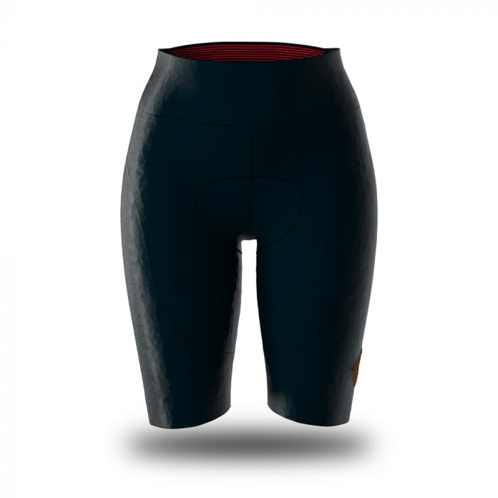 Alexander sartoria nero pantaloncino senza bretelle ciclismo donna 1