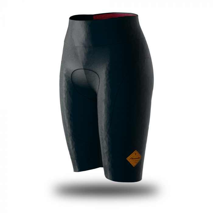 Alexander sartoria nero pantaloncino senza bretelle ciclismo donna 2