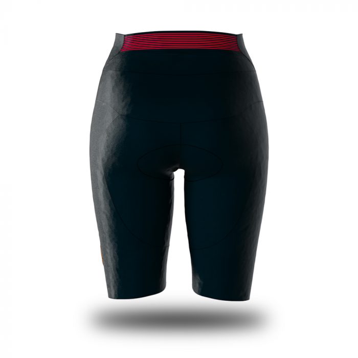 Alexander sartoria nero pantaloncino senza bretelle ciclismo donna 3