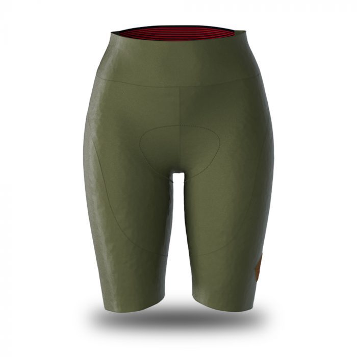 Alexander sartoria verde pantaloncino senza bretelle ciclismo donna 1