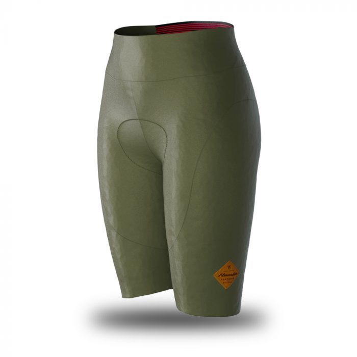 Alexander sartoria verde pantaloncino senza bretelle ciclismo donna 2
