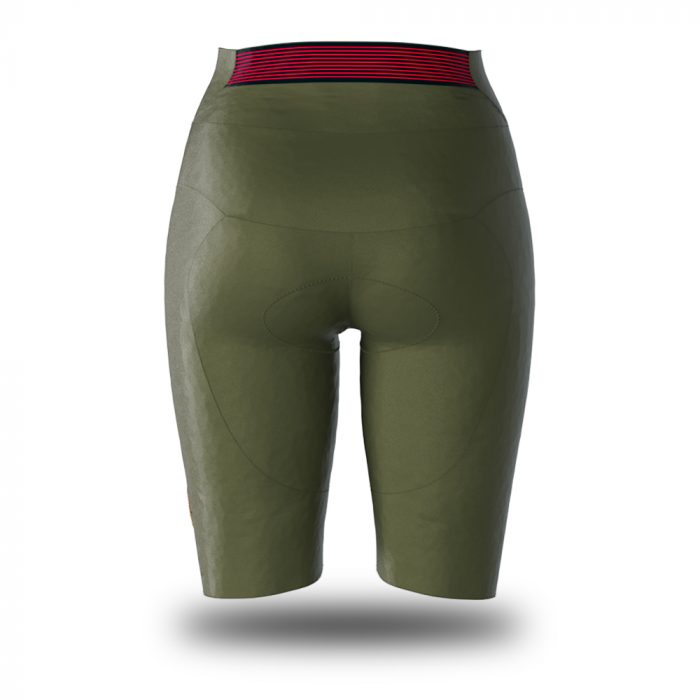 Alexander sartoria verde pantaloncino senza bretelle ciclismo donna 3