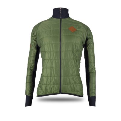 Alexander piumino sartoria giacca invernale ciclismo verde maniche lunghe donna