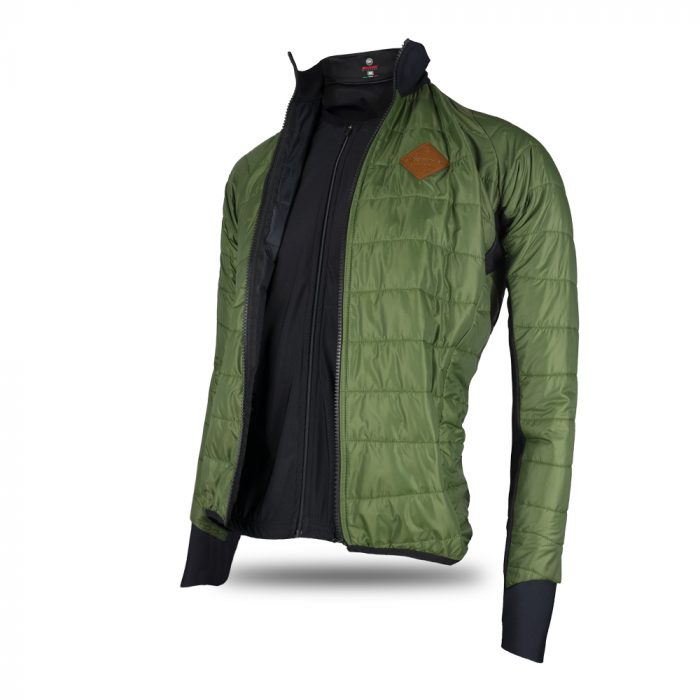 Alexander piumino sartoria giacca invernale ciclismo verde maniche lunghe donna 4