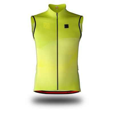 Bora Gravity Lime smanicato antivento - Donna