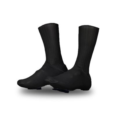 Copriscarpe aerodinamico nero da ciclismo
