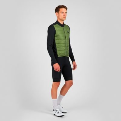 Vetta Primaloft verde giacca primaverile da ciclismo - Uomo